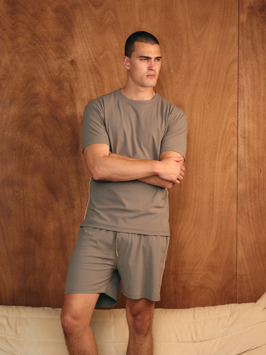 TriaD’oro Travel Piped Combi-set - Taupe TriaD'oro TriaD’oro Travel Piped Combi-set - Taupe