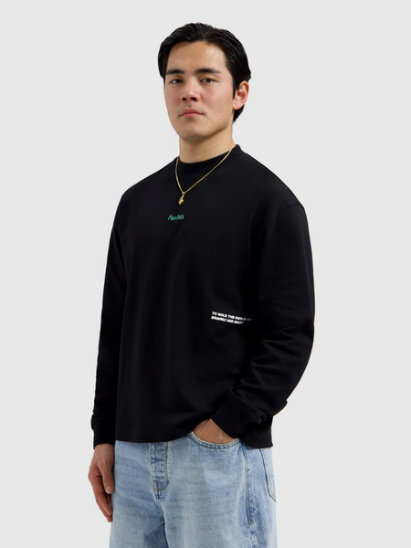 Pure Path Mirror Logo Longsleeve - Black Pure Path Pure Path Mirror Logo Longsleeve - Black