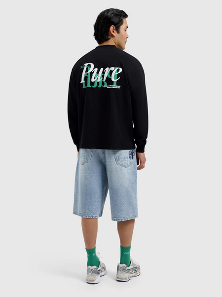 Pure Path Mirror Logo Longsleeve - Black Pure Path Pure Path Mirror Logo Longsleeve - Black