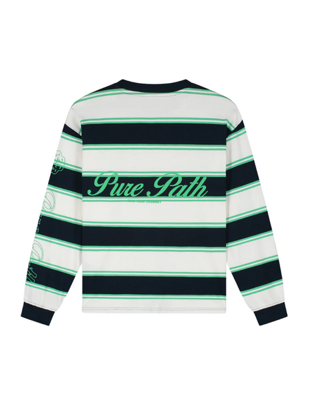 Pure Path Striped Essence of Live Longsleeve - Off White Pure Path Pure Path Striped Essence of Live Longsleeve - Off White