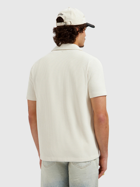 Pure Path Honeycomb Shortsleeved Shirt - Ecru Pure Path Pure Path Honeycomb Shortsleeved Shirt - Ecru