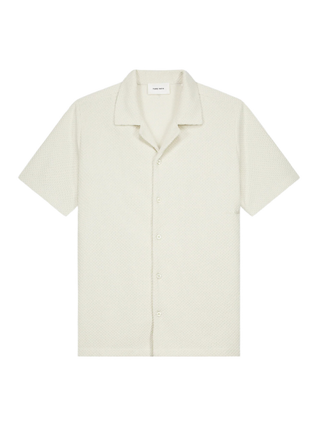 Pure Path Honeycomb Shortsleeved Shirt - Ecru Pure Path Pure Path Honeycomb Shortsleeved Shirt - Ecru