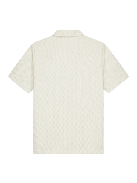 Pure Path Honeycomb Shortsleeved Shirt - Ecru Pure Path Pure Path Honeycomb Shortsleeved Shirt - Ecru