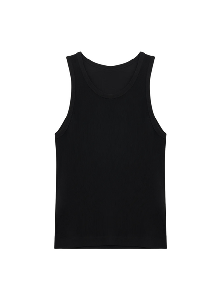 The Couture Club Ribbed Jersey Vest - Black The Couture Club The Couture Club Ribbed Jersey Vest - Black