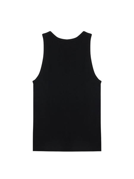 The Couture Club Ribbed Jersey Vest - Black The Couture Club The Couture Club Ribbed Jersey Vest - Black