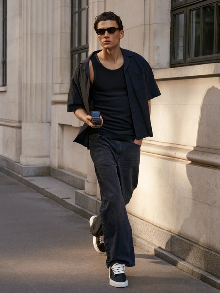 The Couture Club Ribbed Jersey Vest - Black The Couture Club The Couture Club Ribbed Jersey Vest - Black