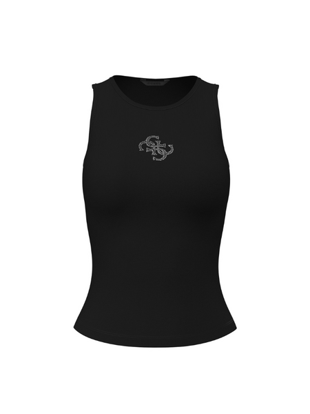 Guess Guess SL Round NK Guendali Top - Jet Black Guess SL Round NK Guendali Top - Jet Black