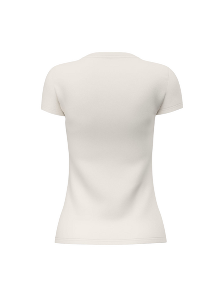Guess SS CN Snake Triangle T-Shirt - Cream White Guess Guess SS CN Snake Triangle T-Shirt - Cream White