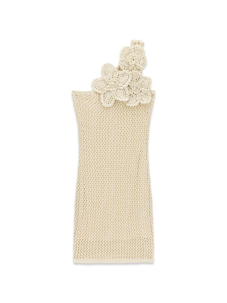 Guess Guess SL OS Crochet Flower Dress - Natural Multi Guess SL OS Crochet Flower Dress - Natural Multi