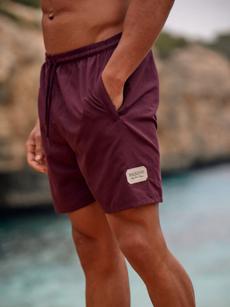Malelions Collection Swim Shorts - Burgundy Malelions Malelions Collection Swim Shorts - Burgundy