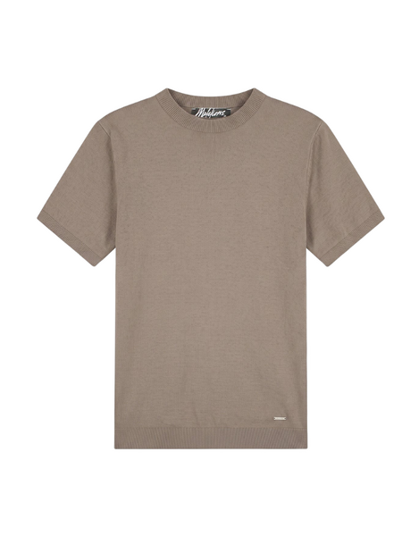 Malelions Knitted T-Shirt - Sage Brown Malelions Malelions Knitted T-Shirt - Sage Brown