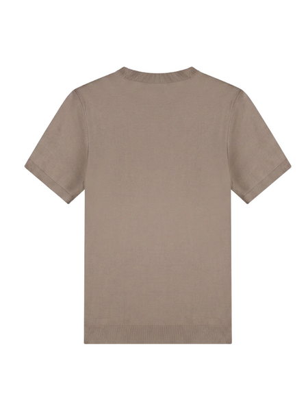 Malelions Knitted T-Shirt - Sage Brown Malelions Malelions Knitted T-Shirt - Sage Brown