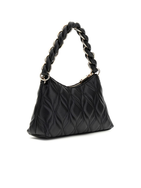 Guess Maxine 2 Comp Satche - Black Guess Guess Maxine 2 Comp Satche - Black