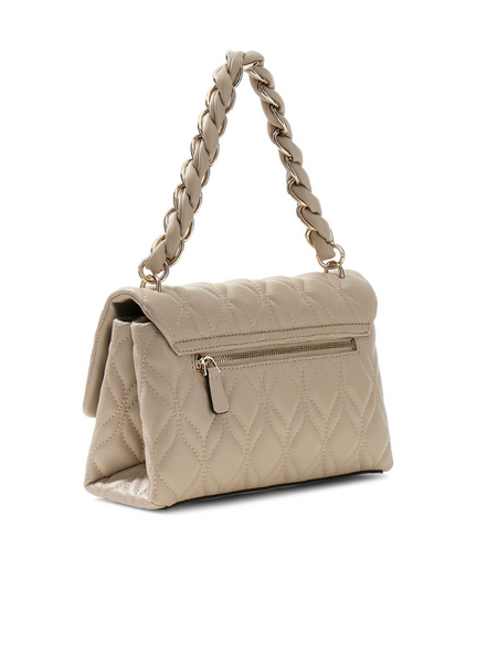 Guess Maxine 2 Comp Satche Bag - Light Taupe Guess Guess Maxine 2 Comp Satche Bag - Light Taupe