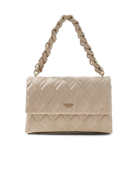 Guess Guess Maxine 2 Comp Satche - Light Taupe Guess Maxine 2 Comp Satche - Light Taupe