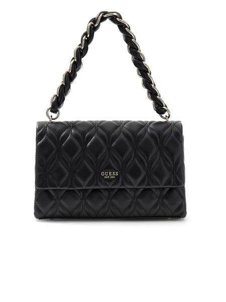 Guess Guess Maxine 2 Comp Satche Bag - Black Guess Maxine 2 Comp Satche Bag - Black