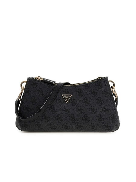 Guess Guess Anadela 3 Comp Satch Bag - Coal Logo Guess Anadela 3 Comp Satch Bag - Coal Logo