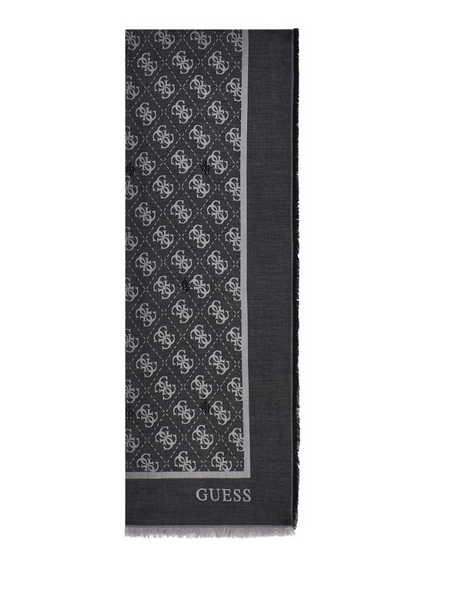 Guess Jacquard Scarf - Black Guess Guess Jacquard Scarf - Black