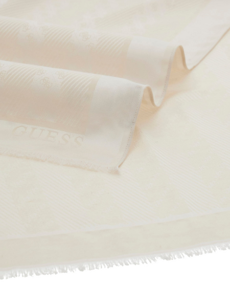 Guess Noelle II Jacquard Scarf - Beige Logo Guess Guess Noelle II Jacquard Scarf - Beige Logo