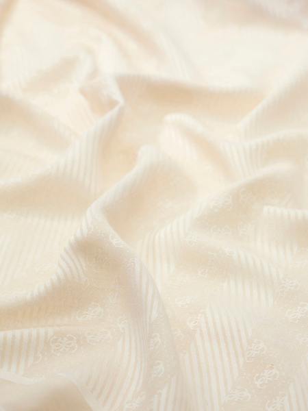 Guess Noelle II Jacquard Scarf - Beige Logo Guess Guess Noelle II Jacquard Scarf - Beige Logo