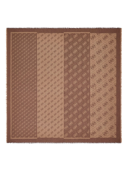 Guess Lindsey Jacquard Kef Scarf - Brown Logo Guess Guess Lindsey Jacquard Kef Scarf - Brown Logo