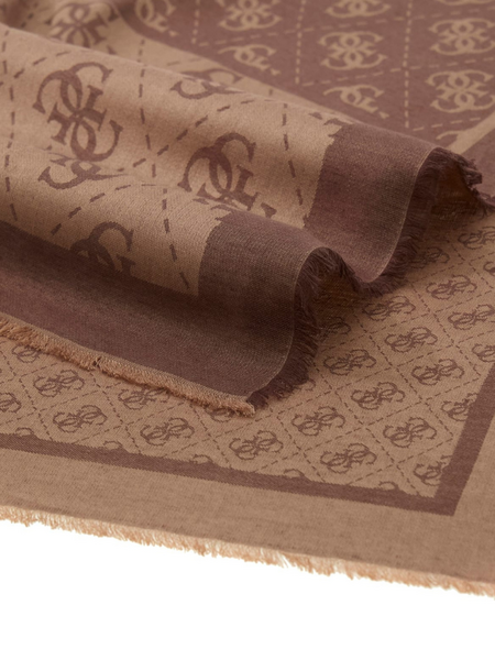 Guess Lindsey Jacquard Kef - Brown Logo Guess Guess Lindsey Jacquard Kef - Brown Logo