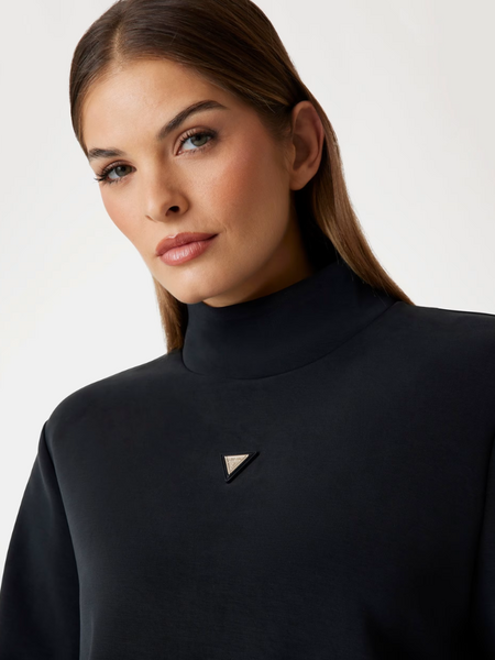 Guess Olympe High Neck Sweater - Jet Black Guess Guess Olympe High Neck Sweater - Jet Black