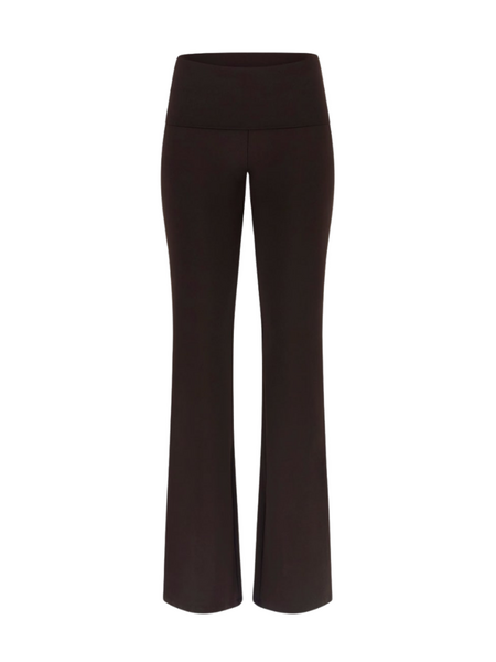 Guess Lotus Mini Flared Legging - Coffee Roast Guess Guess Lotus Mini Flared Legging - Coffee Roast