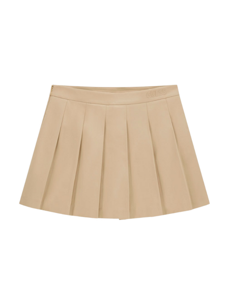 Guess Juliana Mini Pleated Skirt - Safari Tan Guess Guess Juliana Mini Pleated Skirt - Safari Tan