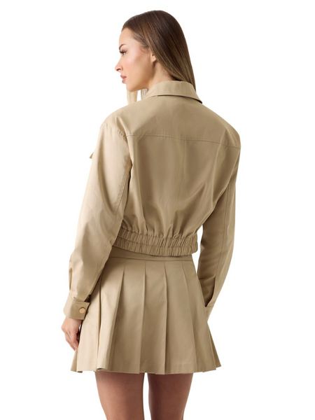Guess Juliane Utility Cargo Jacket - Safari Tan Guess Guess Juliane Utility Cargo Jacket - Safari Tan