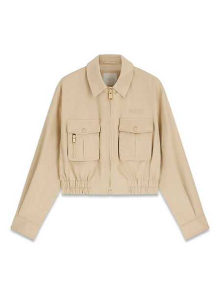 Guess Guess Juliane Utility Cargo Jacket - Safari Tan Guess Juliane Utility Cargo Jacket - Safari Tan