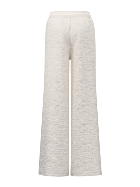 Guess Guess Jole Wide Leg Pants - White Tweed