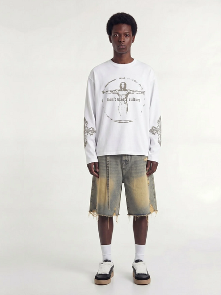 Don't Waste Culture Ator Longsleeve - Off White Don't Waste Culture Don't Waste Culture Ator Longsleeve - Off White