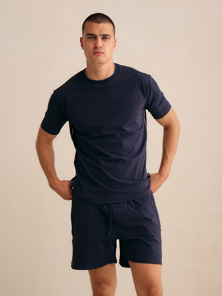 TriaD'oro Travel Swimshort Piped - Navy TriaD'oro TriaD'oro Travel Swimshort Piped - Navy