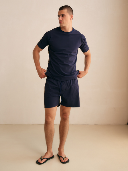 TriaD'oro TriaD'oro Travel Swimshort Piped - Navy TriaD'oro Travel Swimshort Piped - Navy