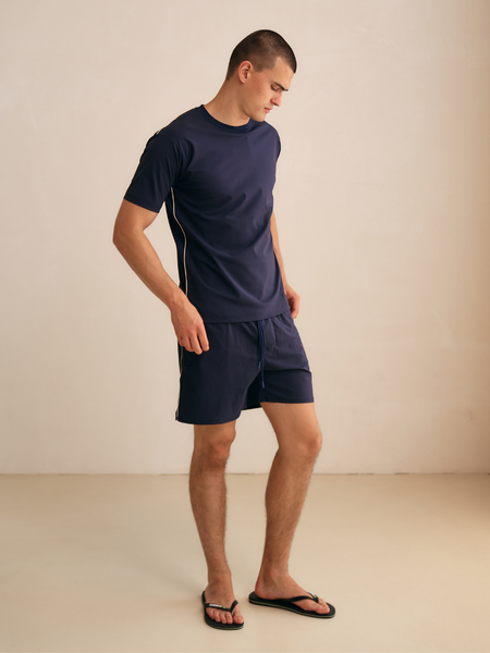 TriaD'oro TriaD’oro Travel Piped Combi-set - Navy TriaD’oro Travel Piped Combi-set - Navy