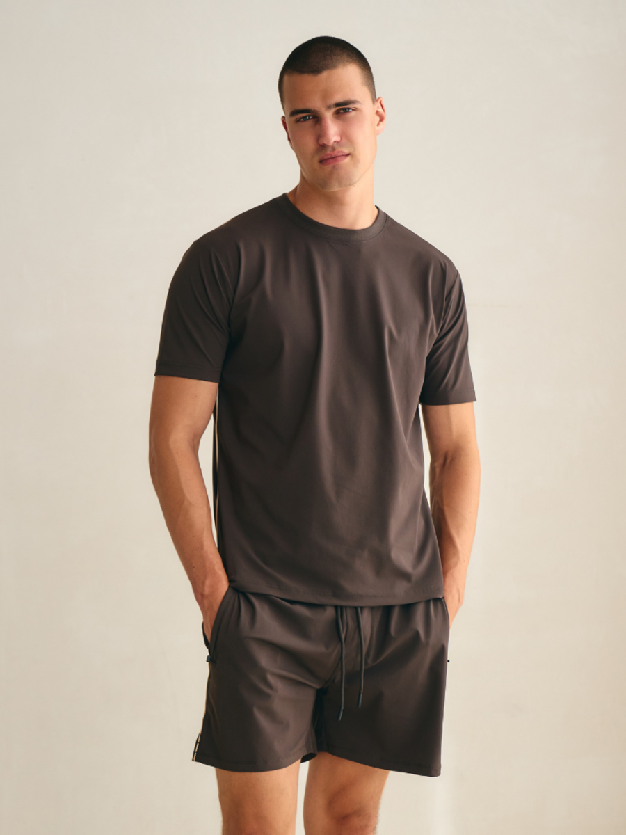 TriaD’oro Travel Piped Combi-set - Brown TriaD'oro TriaD’oro Travel Piped Combi-set - Brown