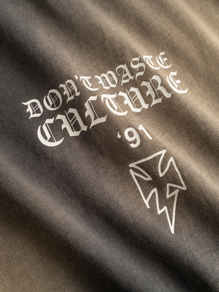 Don't Waste Culture Thunder T-Shirt - Faded Grey Don't Waste Culture Don't Waste Culture Thunder T-Shirt - Faded Grey