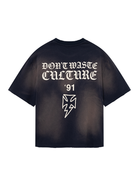 Don't Waste Culture Thunder T-Shirt - Faded Navy Don't Waste Culture Don't Waste Culture Thunder T-Shirt - Faded Navy