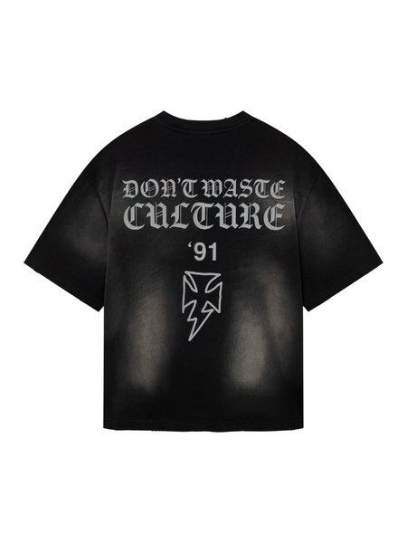 Don't Waste Culture Don't Waste Culture Thunder T-Shirt - Faded Black