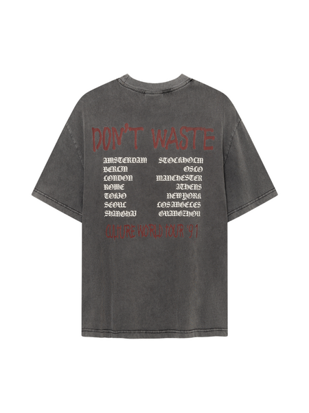 Don't Waste Culture Jovi T-Shirt - Washed Black Don't Waste Culture Don't Waste Culture Jovi T-Shirt - Washed Black
