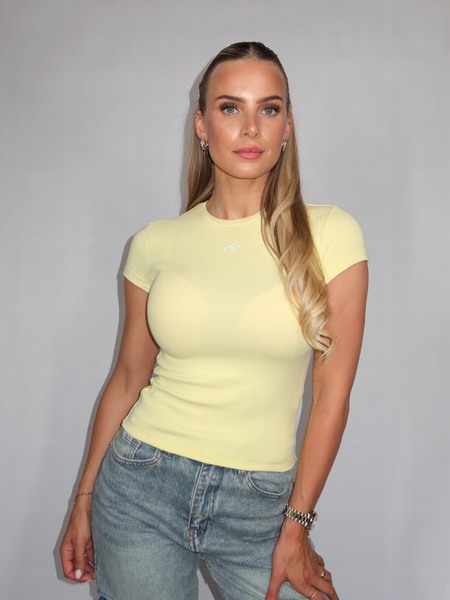 Unique The Label Dana Short Sleeve - Bright Yellow Unique The Label Unique The Label Dana Short Sleeve - Bright Yellow