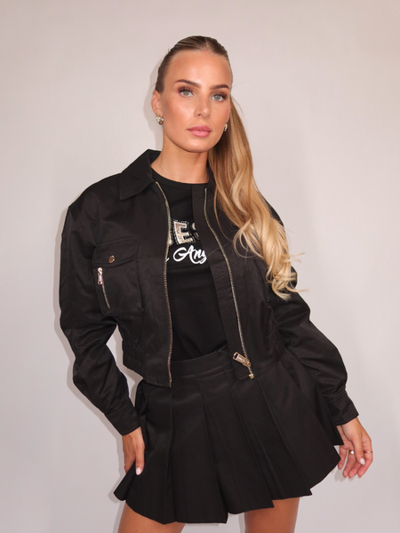 Guess Guess Juliane Utility Cargo Jacket - Jet Black