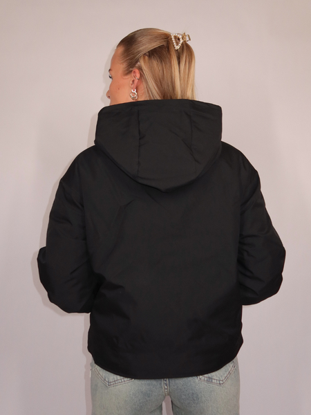 Guess Olympe Zipped Hoodie - Jet Black Guess Guess Olympe Zipped Hoodie - Jet Black