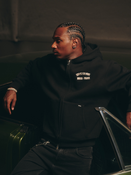 Croyez Croyez Rhinestone Zip Hoodie - Black Croyez Rhinestone Zip Hoodie - Black