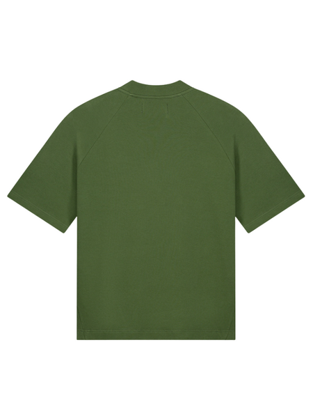Croyez Croyez Waffle Raglan T-Shirt - Forest Green