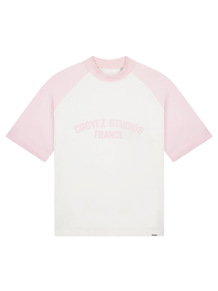 Croyez Studios Raglan T-Shirt - White Croyez Croyez Studios Raglan T-Shirt - White