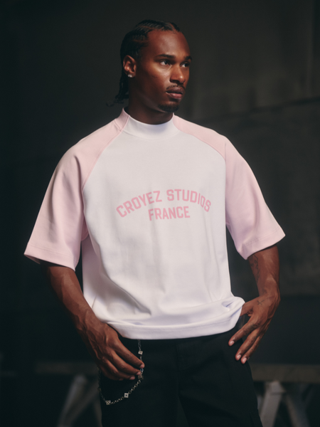 Croyez Croyez Studios Raglan T-Shirt - White Croyez Studios Raglan T-Shirt - White