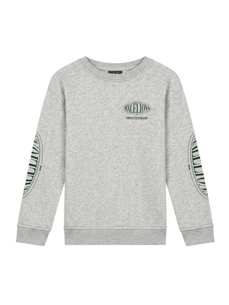 Malelions Kids Relaxed Lifestyle Sweater - Grey Melange Malelions Malelions Kids Relaxed Lifestyle Sweater - Grey Melange