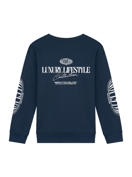 Malelions Malelions Kids Relaxed Lifestyle Sweater - Navy Malelions Kids Relaxed Lifestyle Sweater - Navy